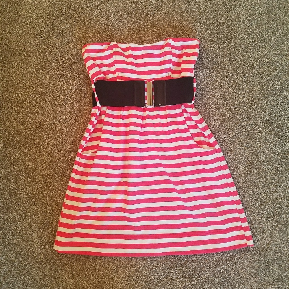 Short belted dress